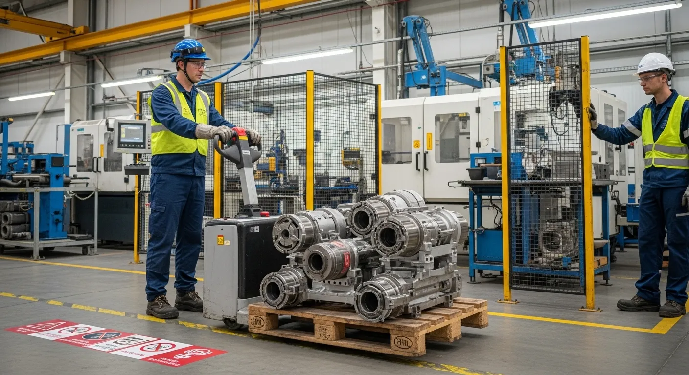 Treinamento prático para operadores de paleteira elétrica