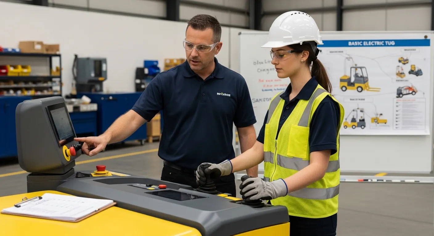 Capacitação técnica para instrutores de carrinho industrial
