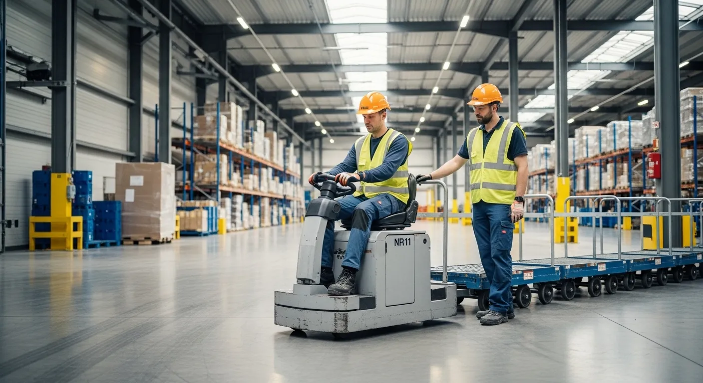 Prevenção de riscos na operação de carrinhos industriais conforme NR-11