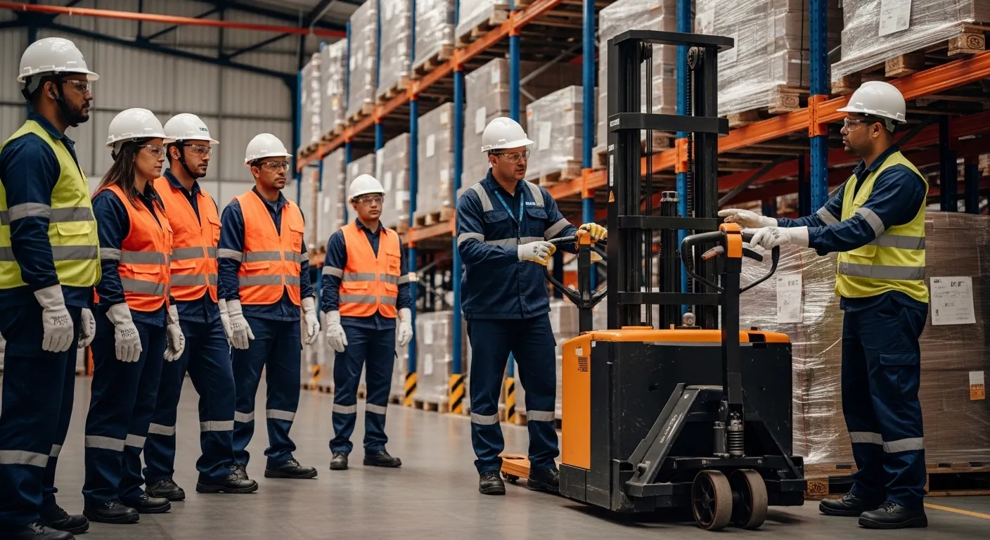Prevenção de riscos na operação de paleteira elétrica conforme NR-11