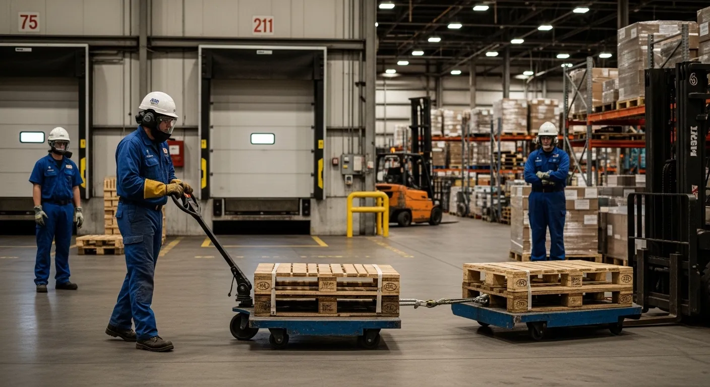 Segurança na operação de rebocador industrial